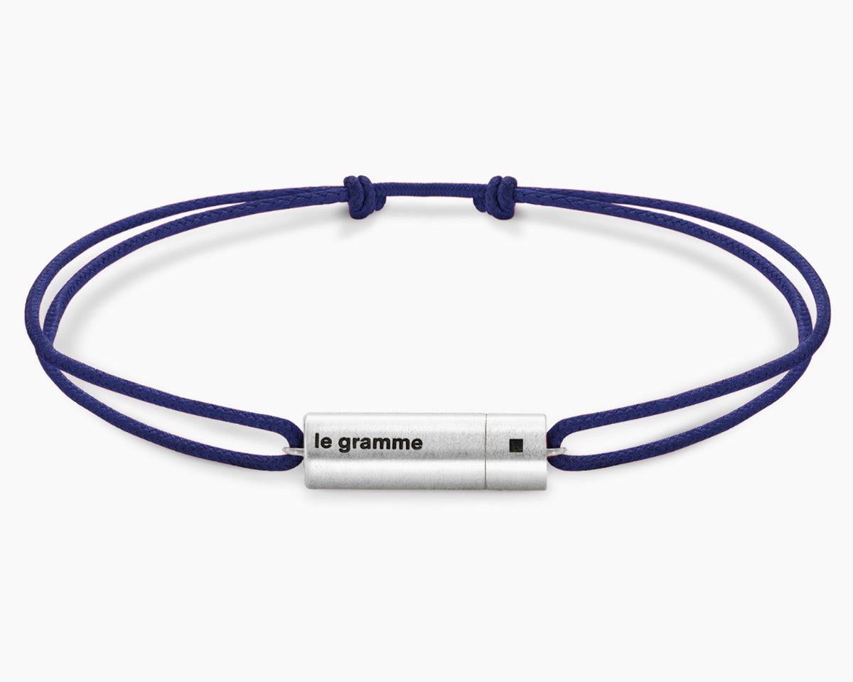 ね*ね様 LE GRAMME 5g polished cable bracele navy câble bracelet le 5g | 925 sterling silver brushed – le gramme