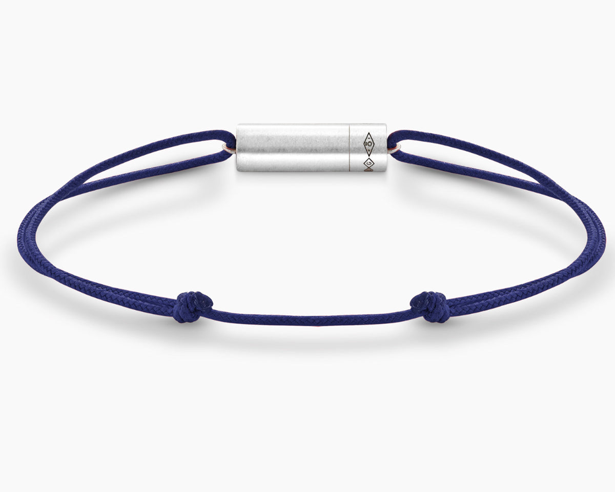 navy câble bracelet le 5g | 925 sterling silver brushed – le gramme