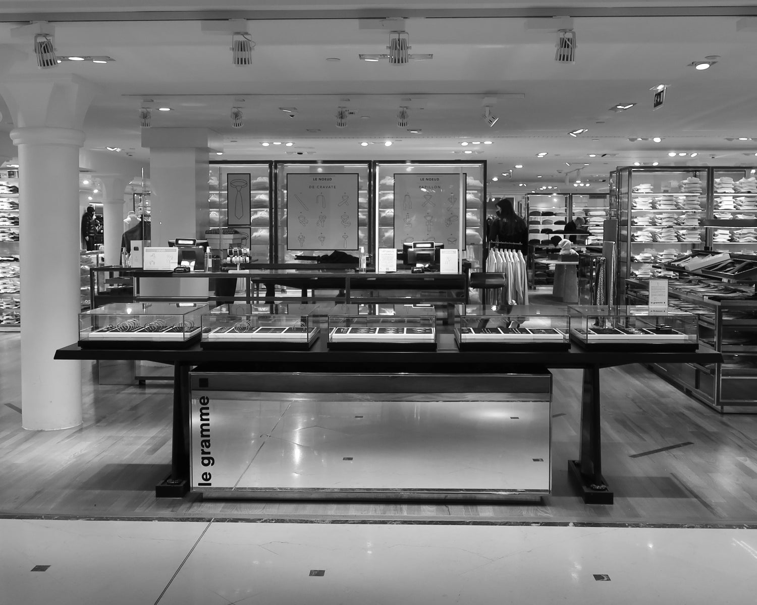 Le Gramme | level - 1 of Le Bon Marché - men's accessories, 24 rue de sèvres, 75007 Paris