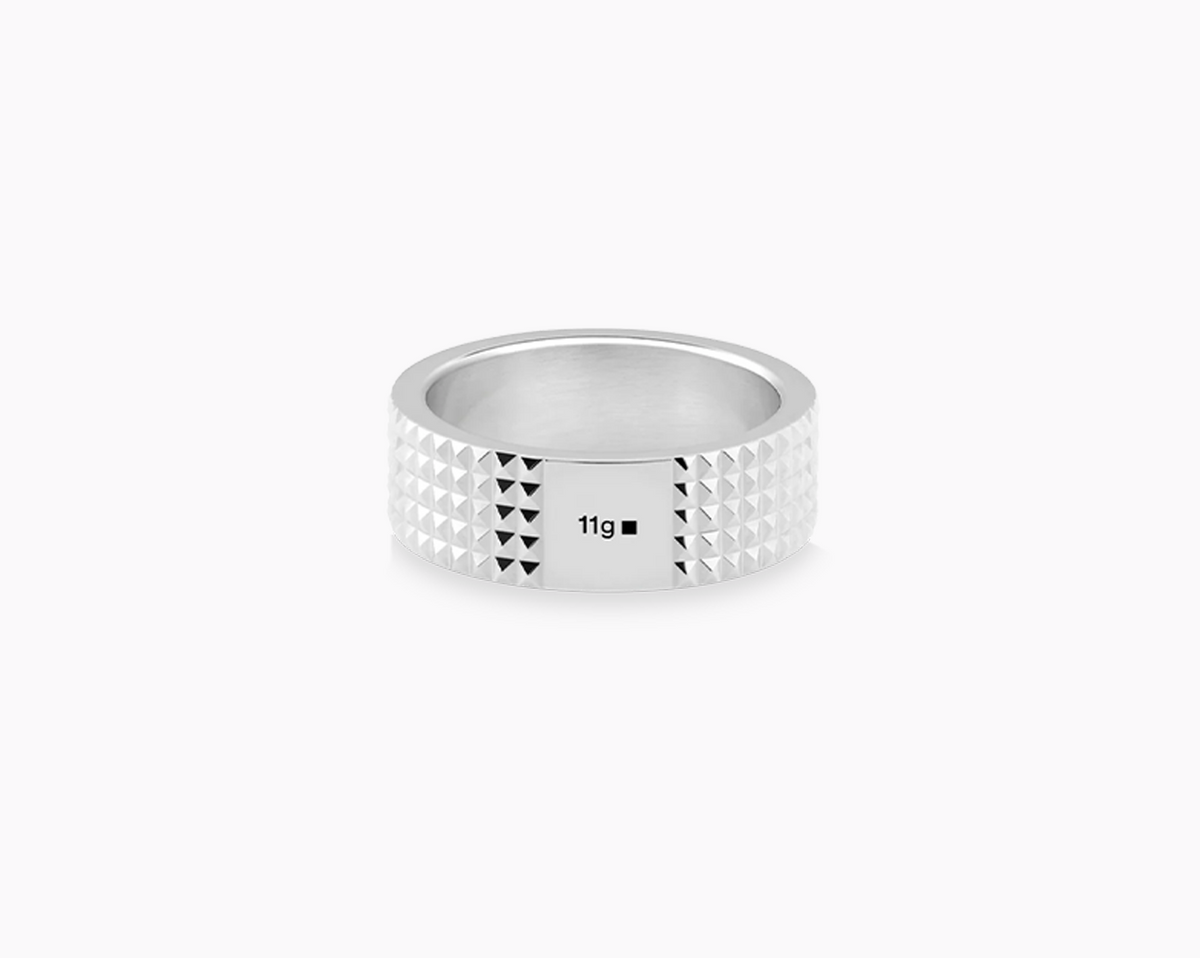 guilloche ribbon ring la 11g – le gramme