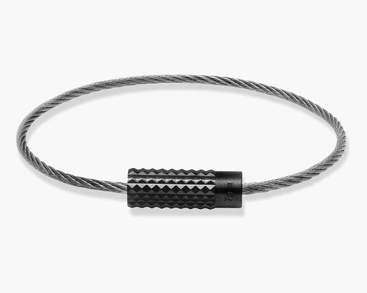 pyramid guilloche cable bracelet le 7g – le gramme