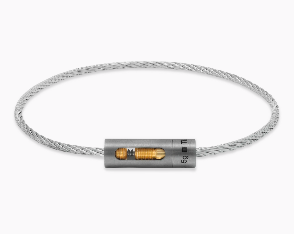 perforated cable bracelet le 5g – le gramme