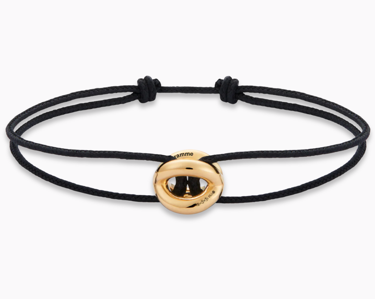 black interlaced cord bracelet le 3g – le gramme black interlaced cord bracelet le 3g – le gramme