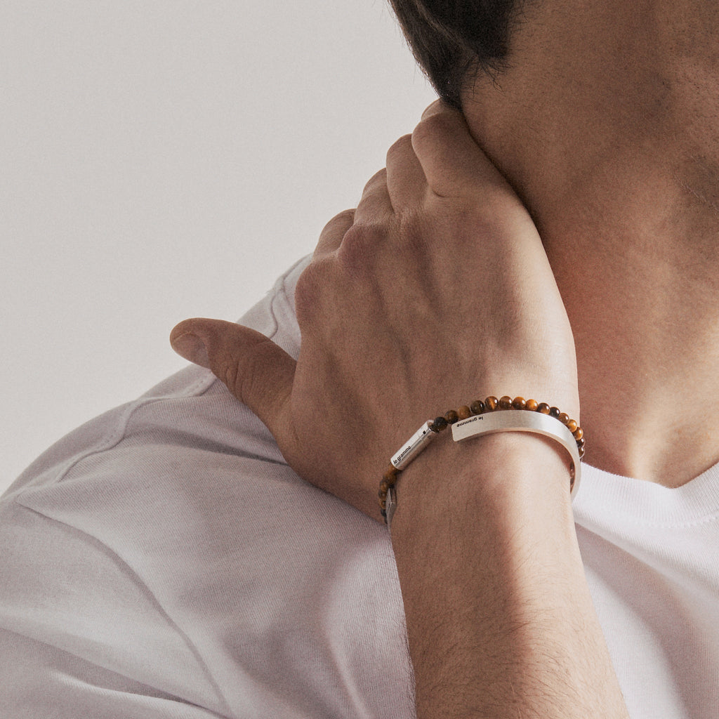 nouveauté : bracelet beads oeil de tigre le 9g
