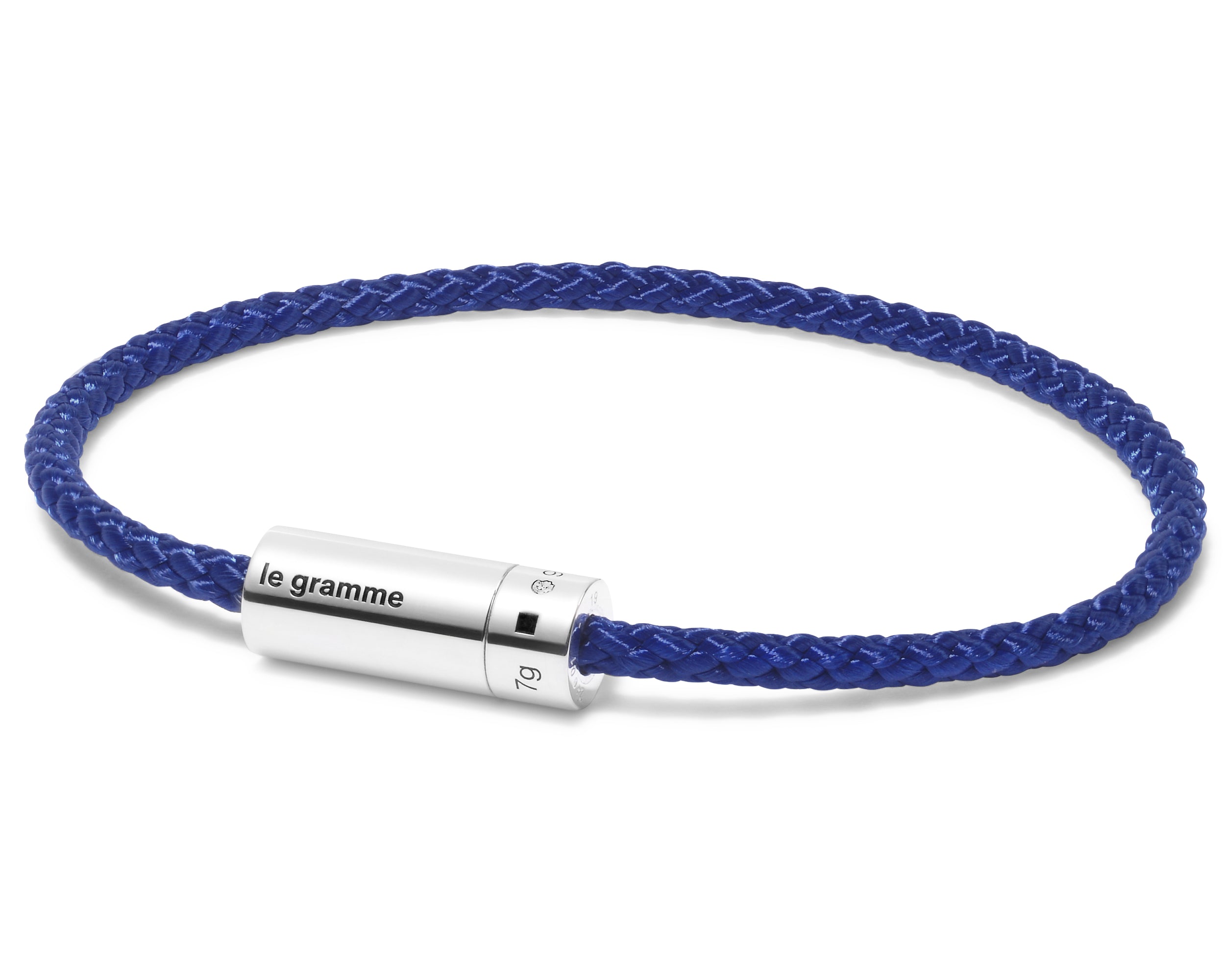 royal blue nato cable bracelet le 7g