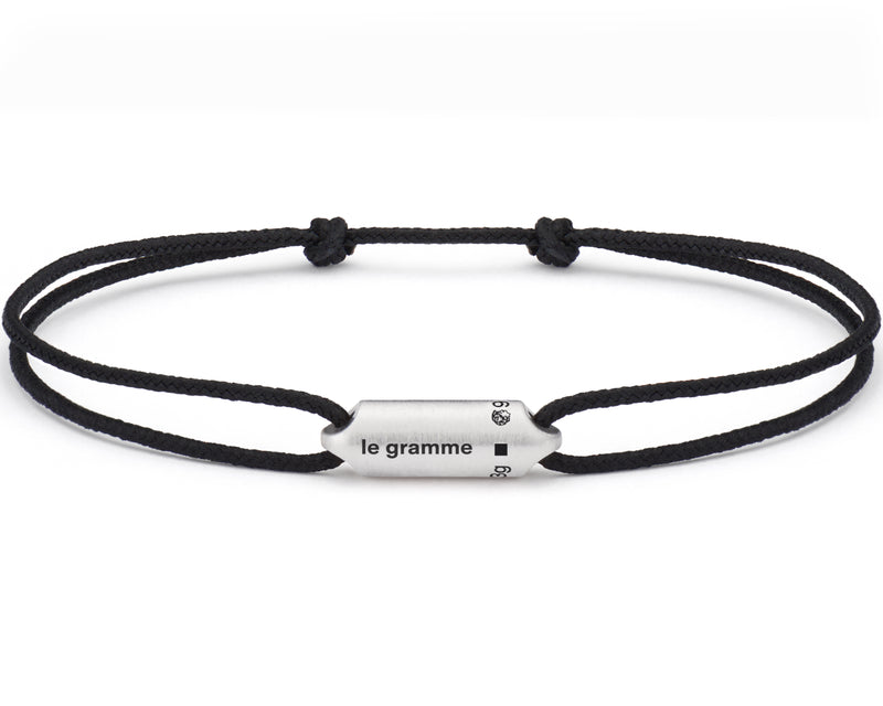 bracelet cordon noir segment le 3g