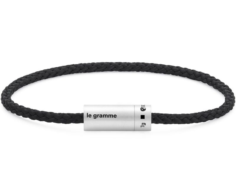 black nato cable bracelet le 7g