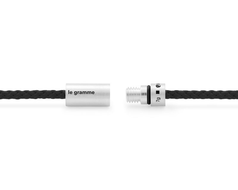 black nato cable bracelet le 7g