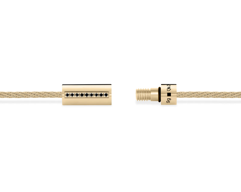 cable bracelet with diamonds le 9g