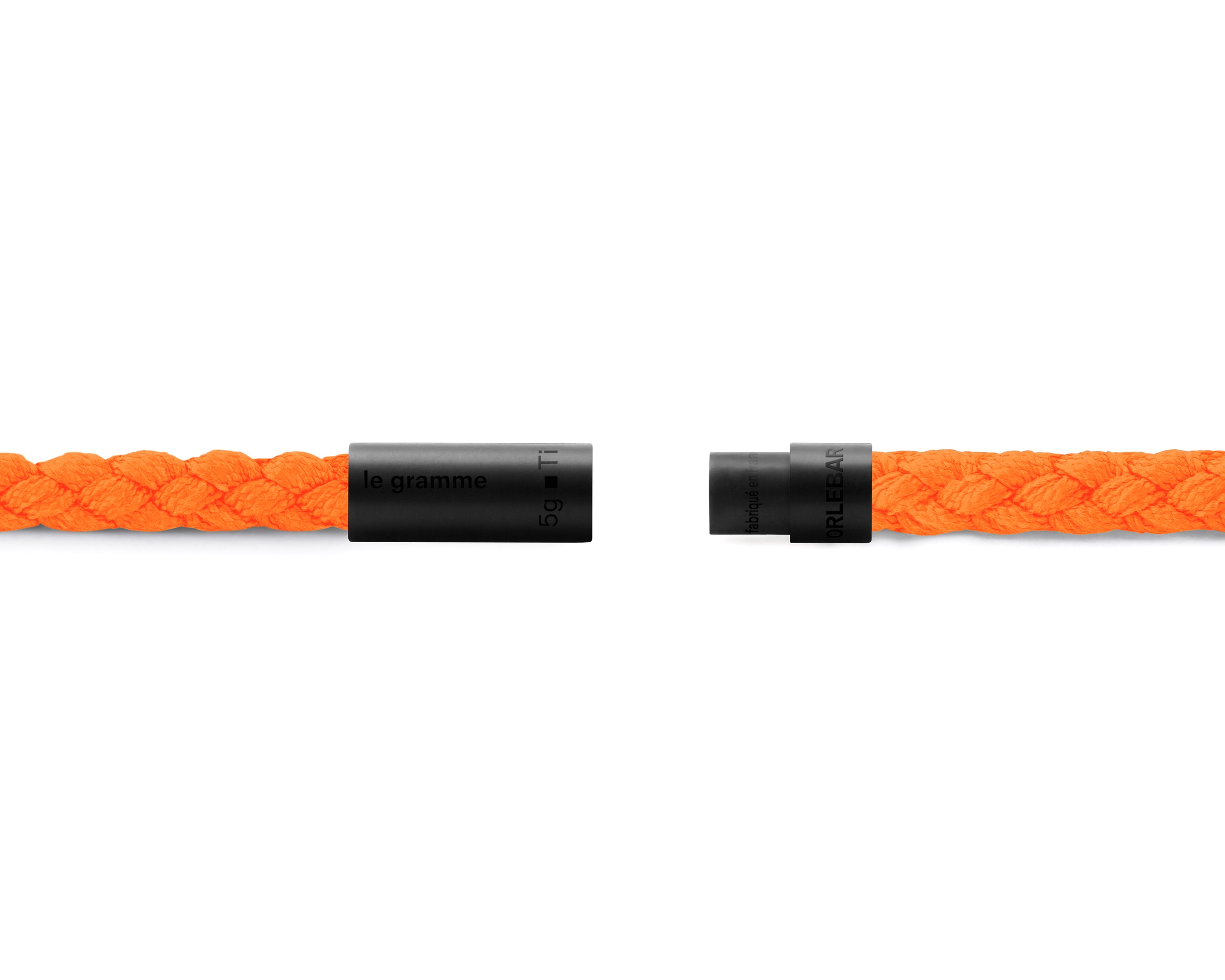 bracelet câble nato orange fluo orlebar brown le 5g