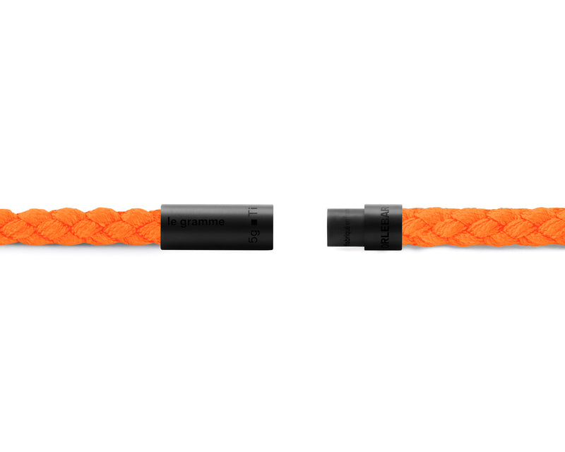 bracelet câble nato orange fluo orlebar brown le 5g