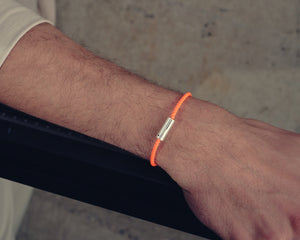 bracelet câble nato orange le 7g