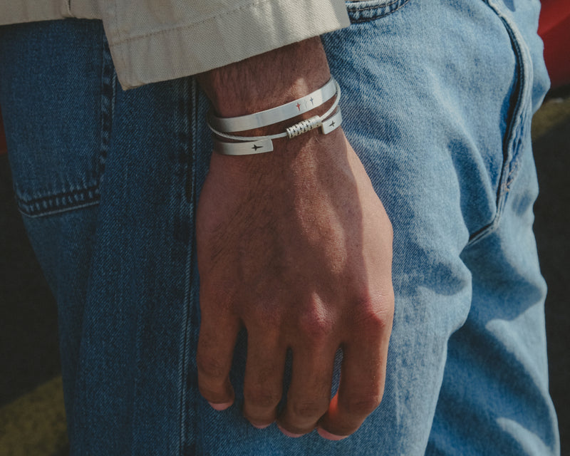 bracelet ruban perforé le 21g le gramme x La Patrouille de France