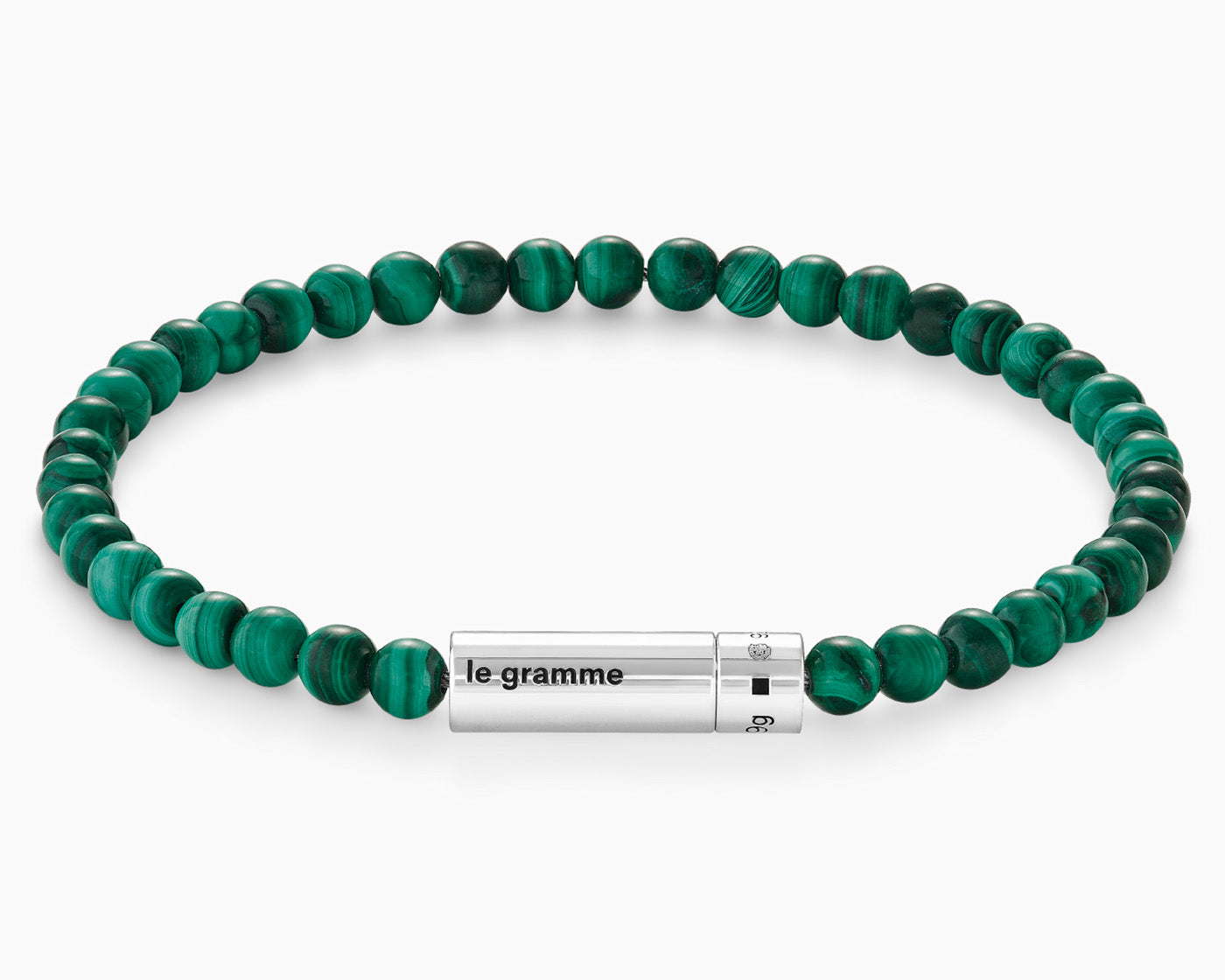 bracelet beads malachite le 9g