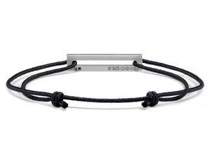 lacquered blue cord bracelet le 1,7g