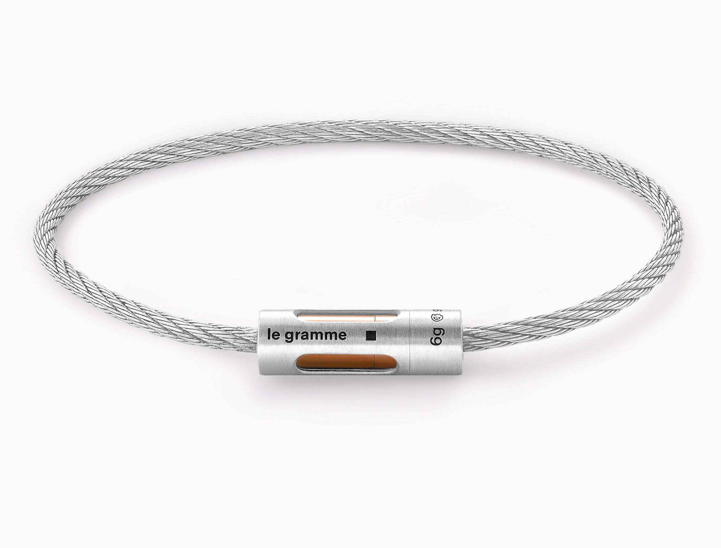 bracelet câble perforé jaune le 9g