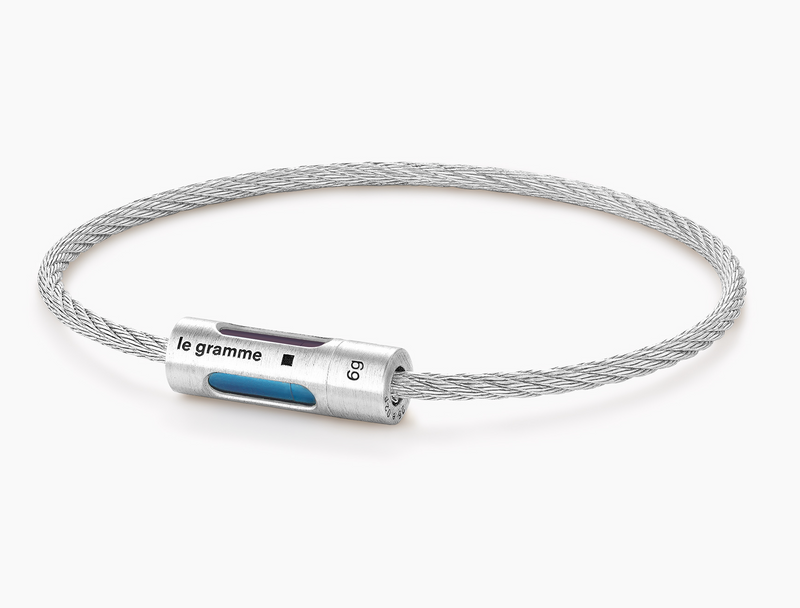 bracelet câble perforé tricolore le 9g