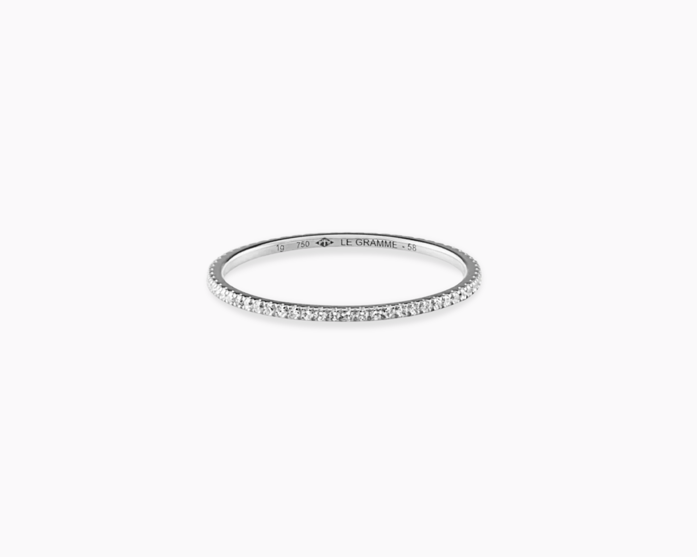 bague la 1g sertie diamants