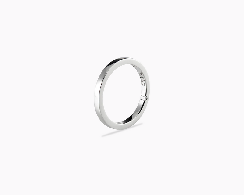 bague ruban 2mm la 5g sertie diamant