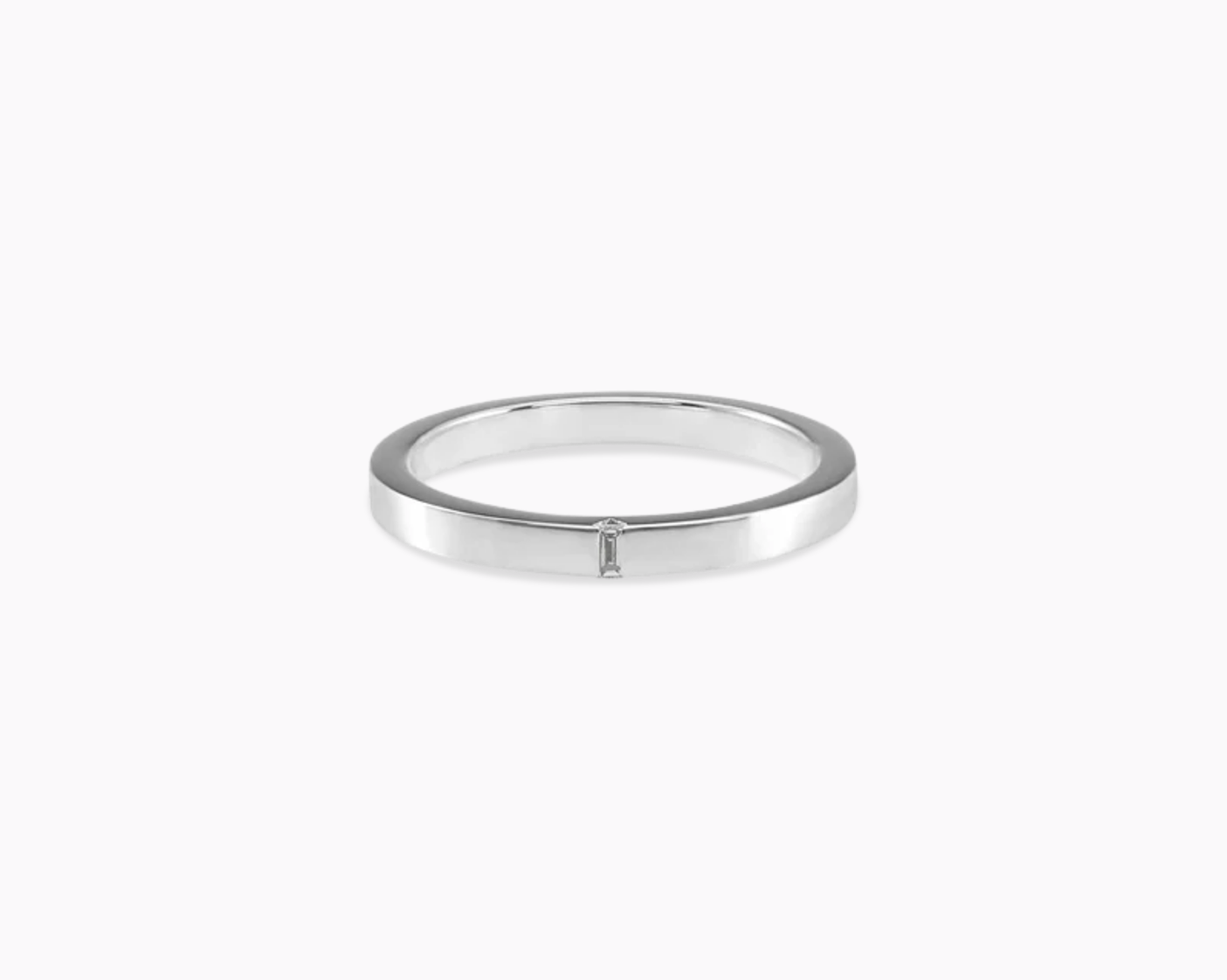bague ruban 2mm la 5g sertie diamant