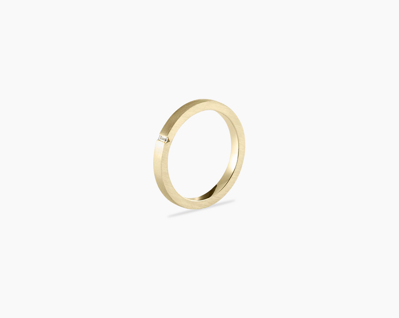 bague ruban 2mm la 5g sertie diamant
