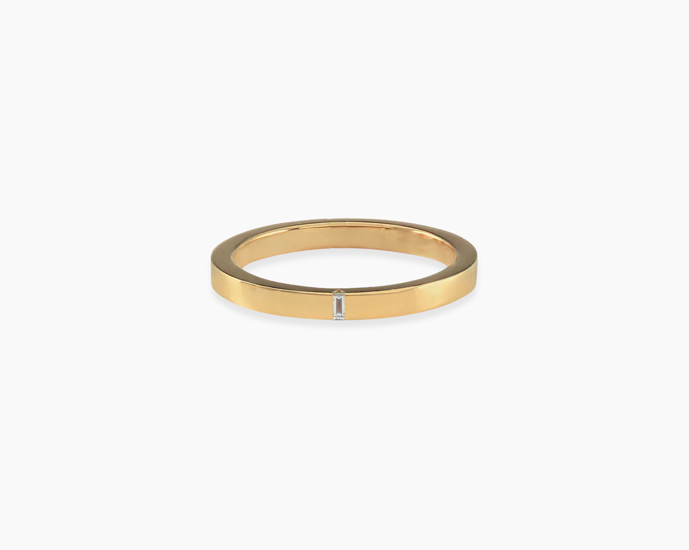 bague ruban 2mm la 5g sertie diamant