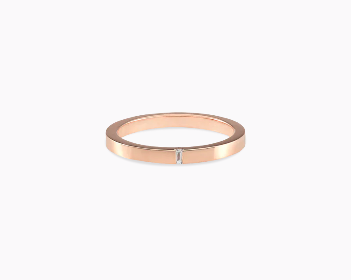 bague ruban 2mm la 5g sertie diamant