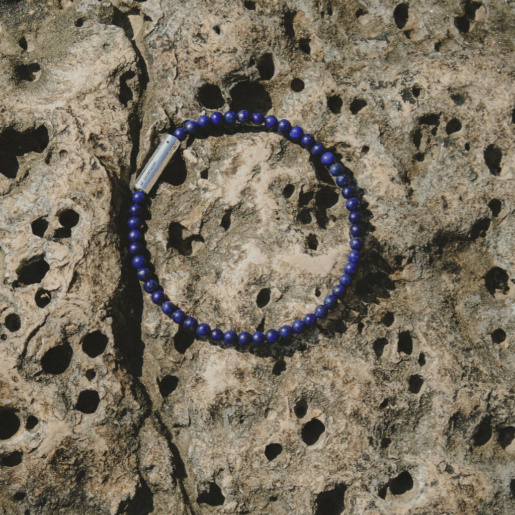 focus on : lapis lazuli beads bracelet le 9g