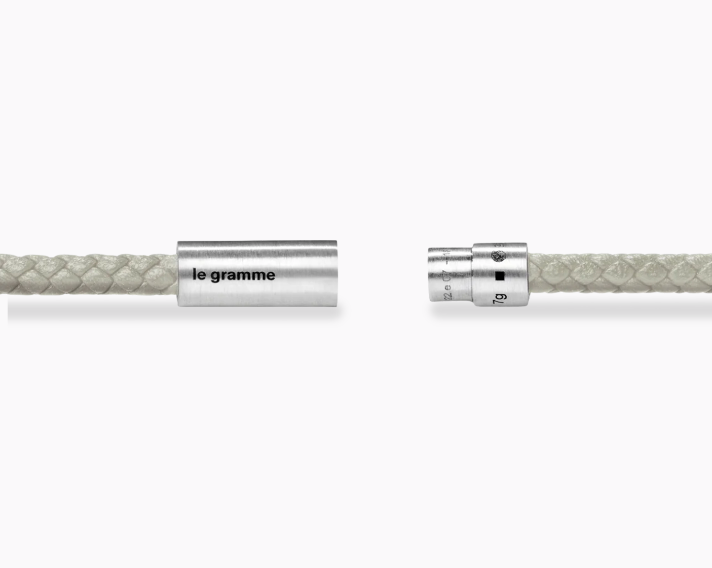 beige leather cable bracelet le 7g
