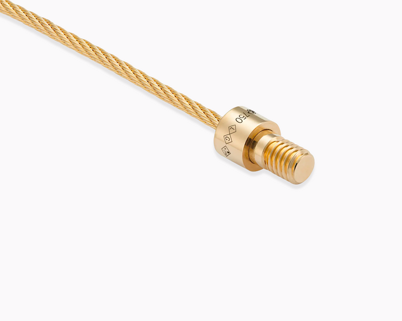 cable bracelet with diamonds le 9g