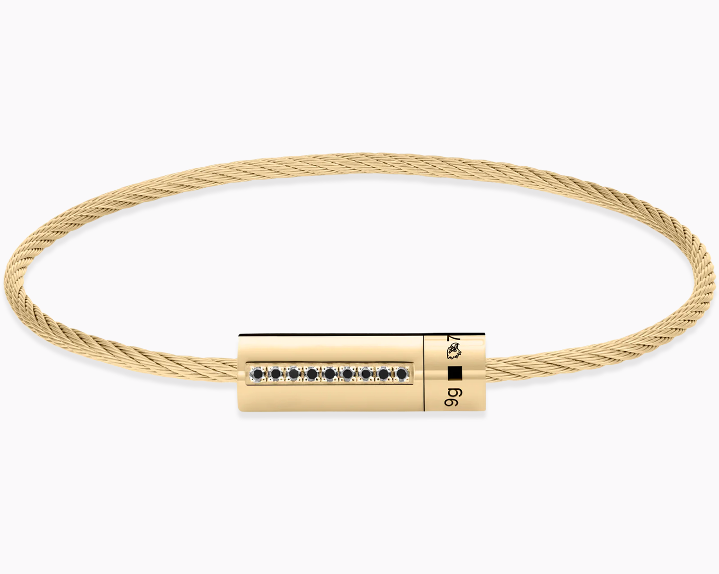 bracelet câble le 9g serti diamants