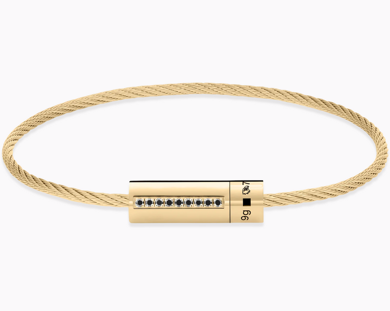 bracelet câble le 9g serti diamants