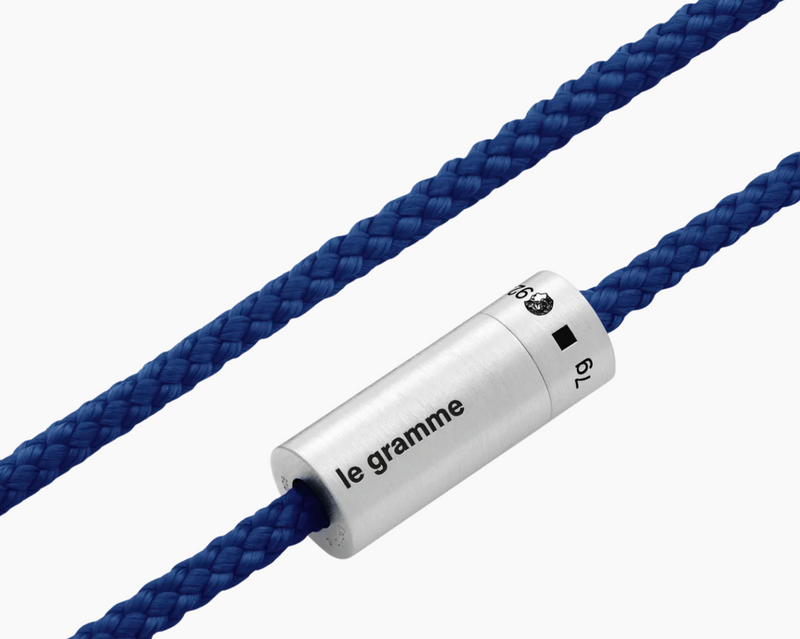 royal blue nato cable bracelet le 7g