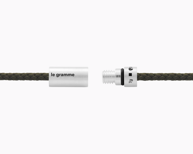 khaki nato cable bracelet le 7g