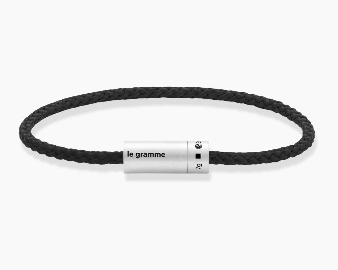 black nato cable bracelet le 7g