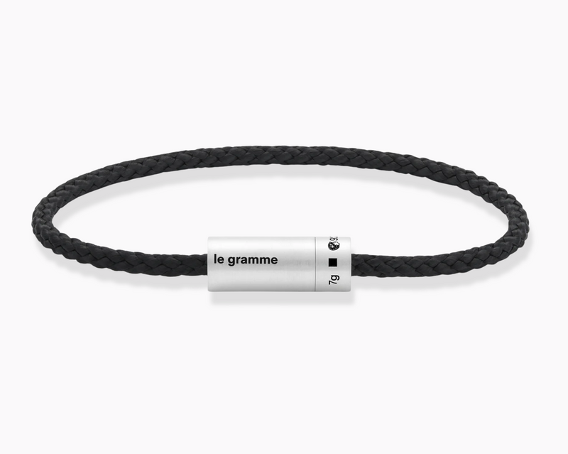 black nato cable bracelet le 7g