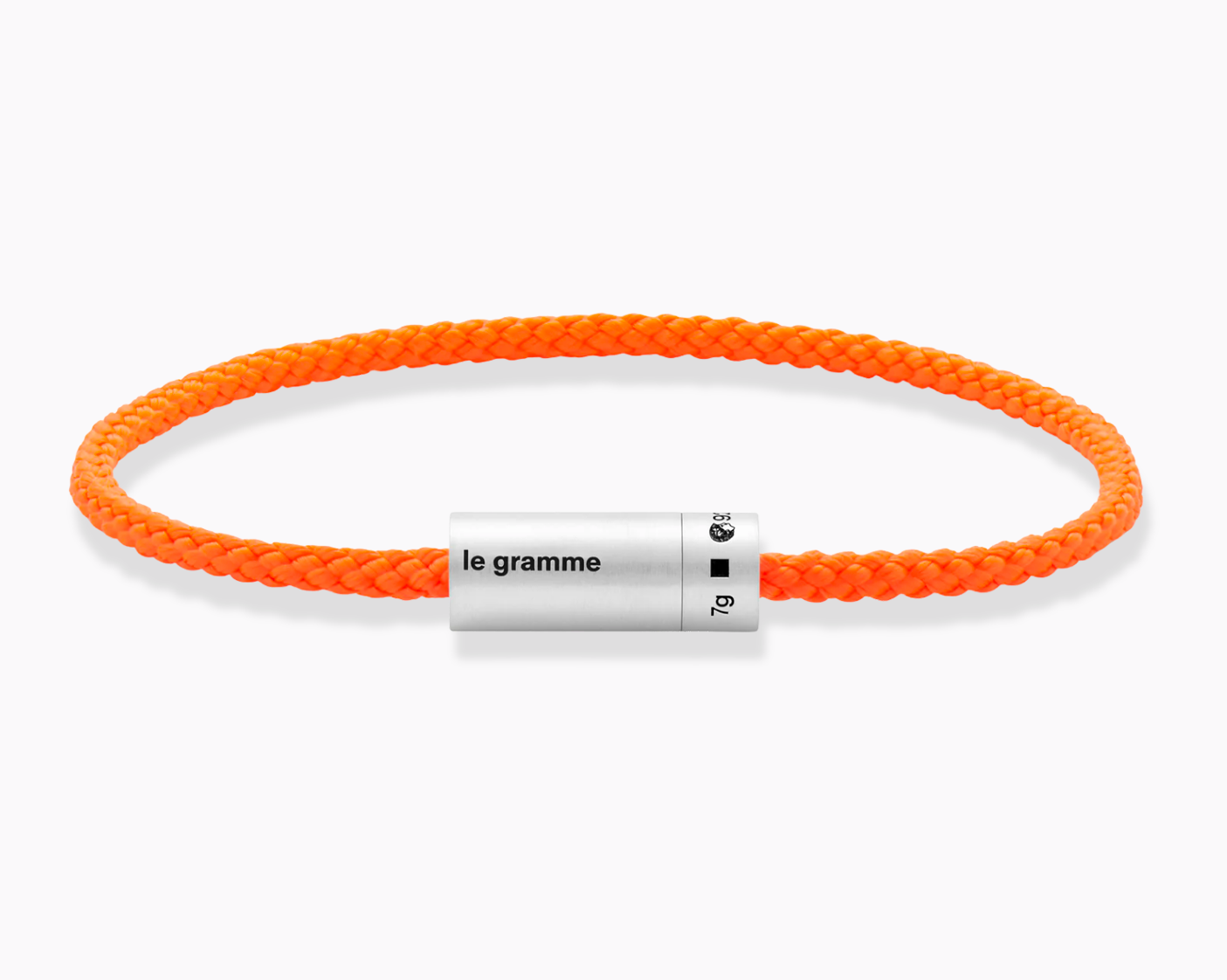 orange nato cable bracelet le 7g