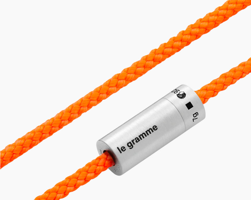 orange nato cable bracelet le 7g