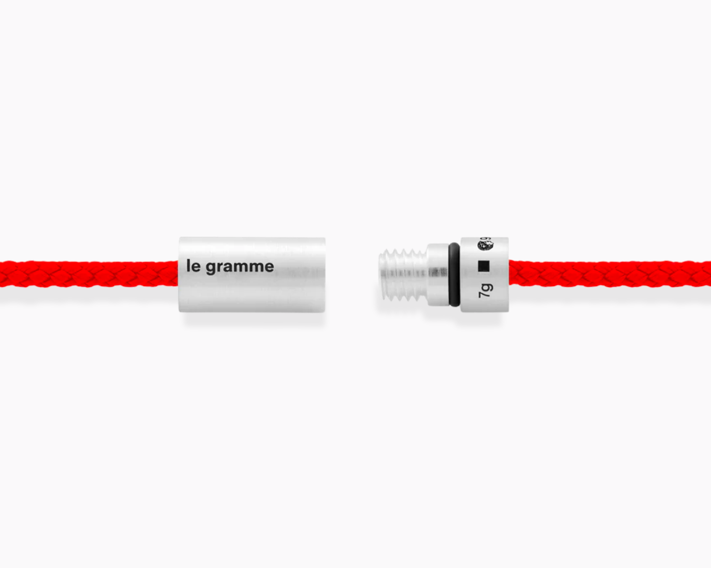 red nato cable bracelet le 7g