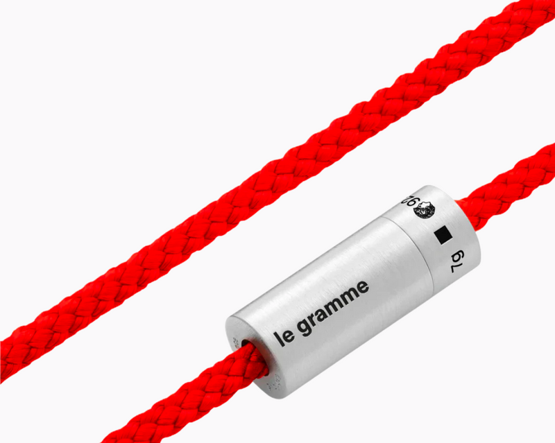 red nato cable bracelet le 7g