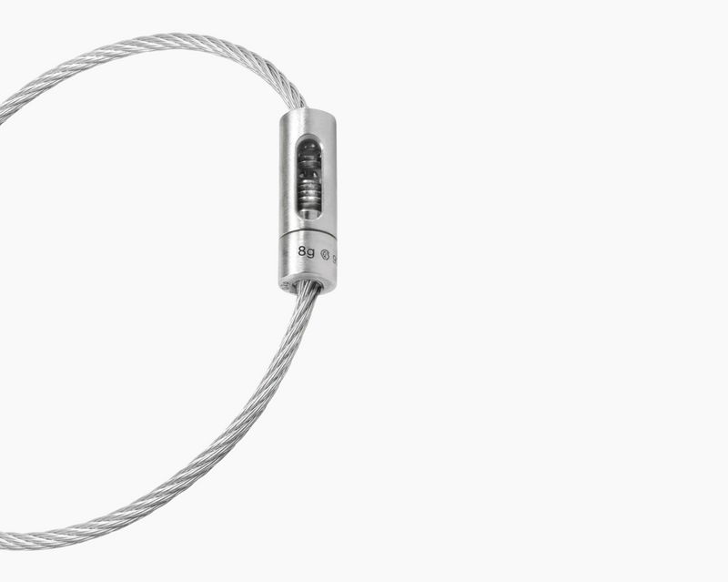 perforated cable bracelet le 8g