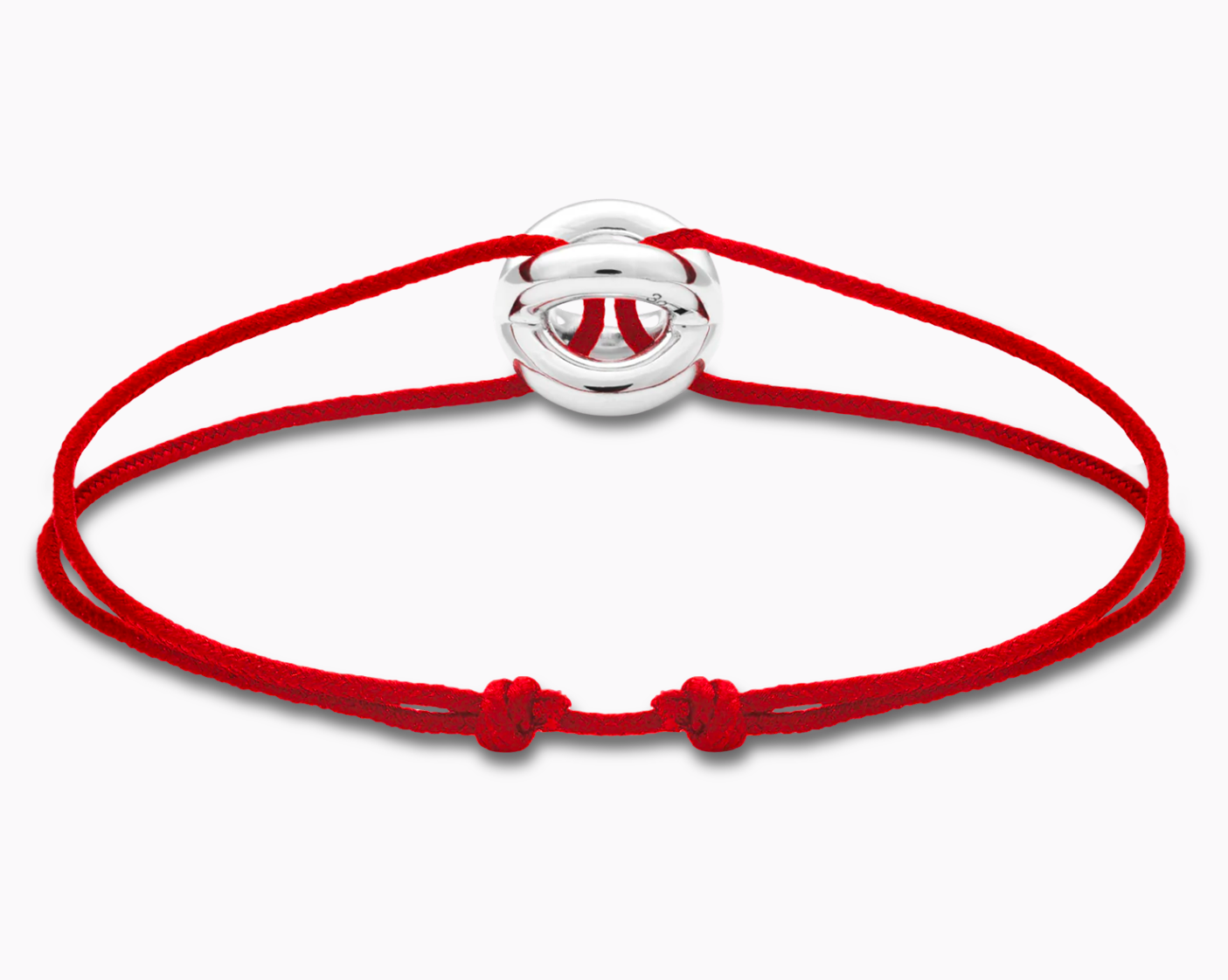 bracelet cordon entrelacs rouge le 3g