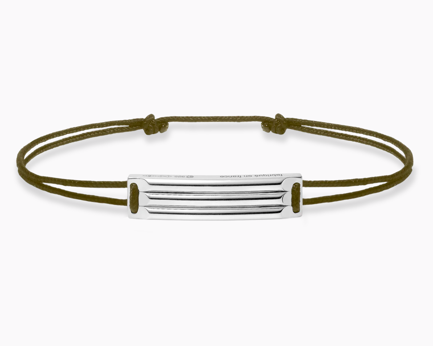 bracelet cordon kaki godron le 5g
