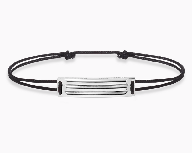 godron black cord bracelet le 5g