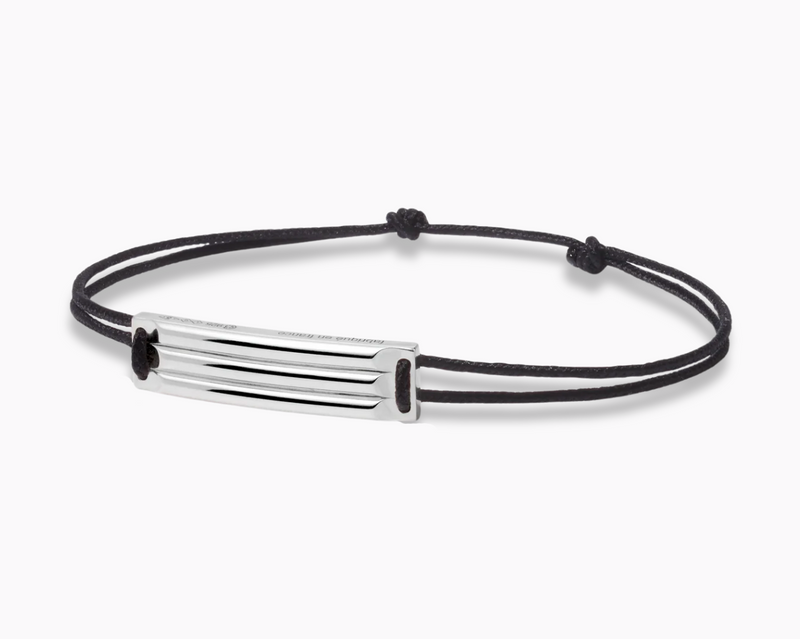 godron black cord bracelet le 5g