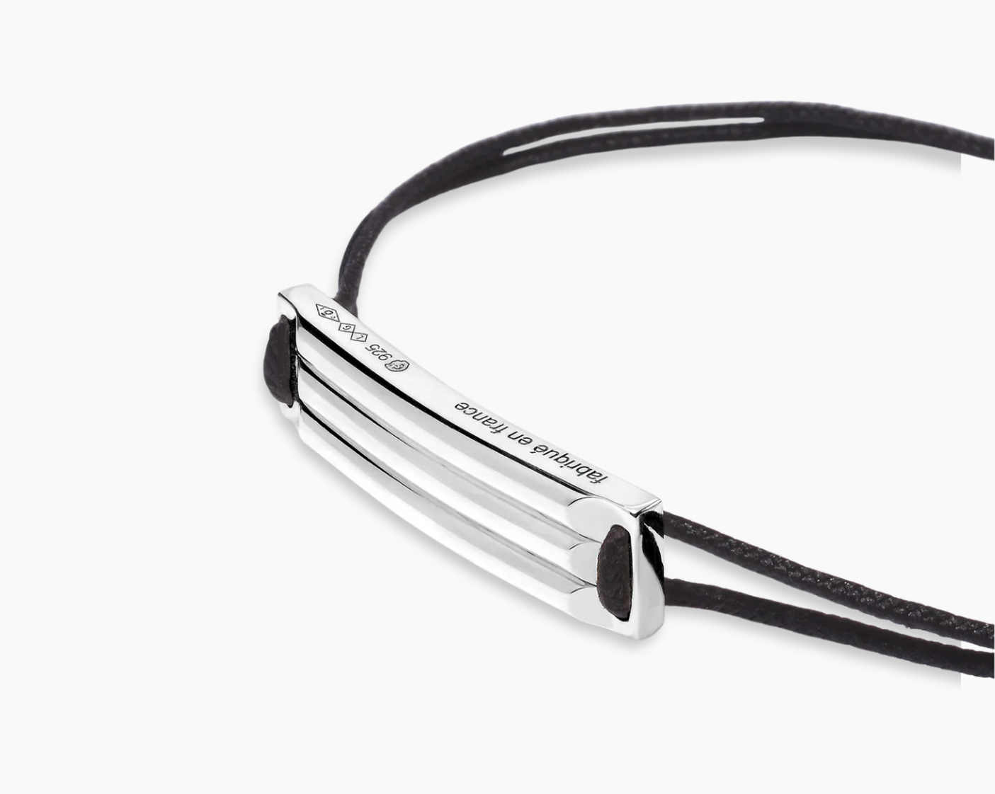 godron black cord bracelet le 5g