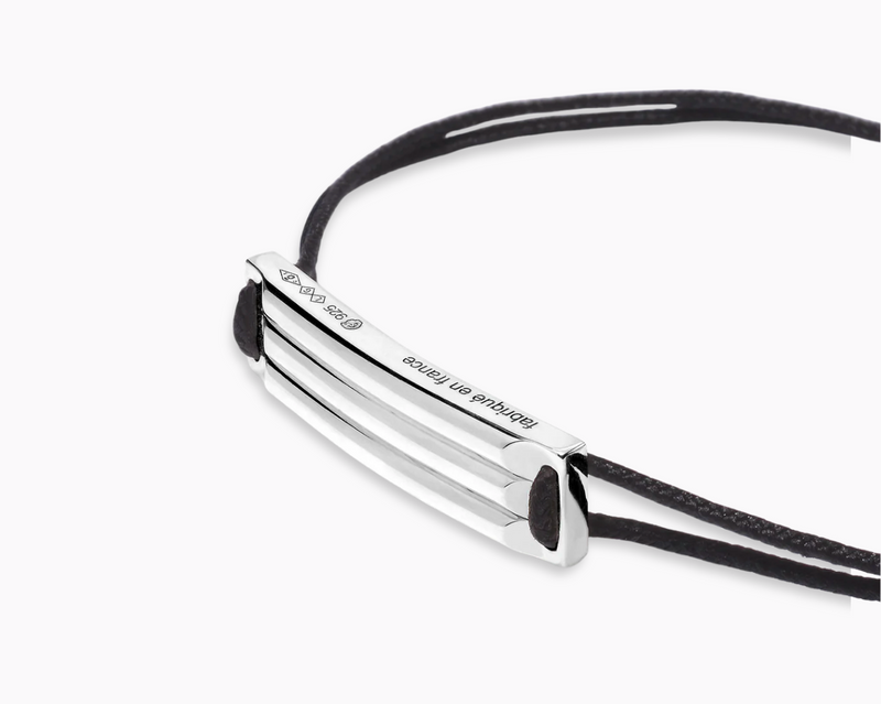 godron black cord bracelet le 5g
