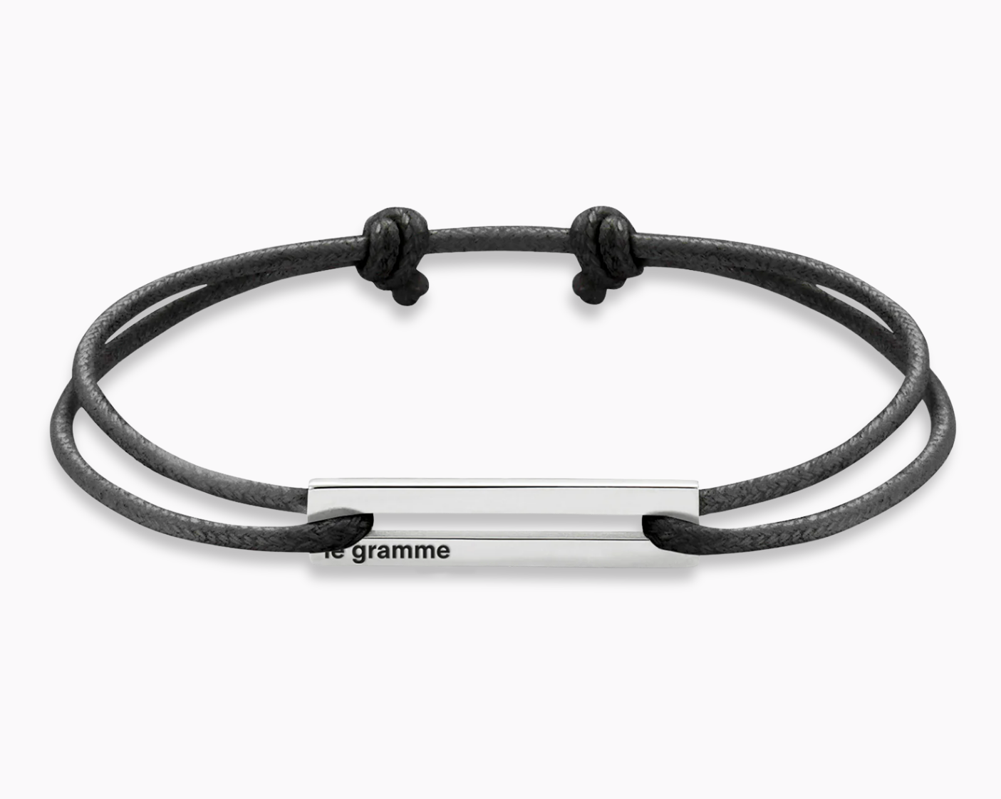 bracelet cordon noir perforé le 1,7g