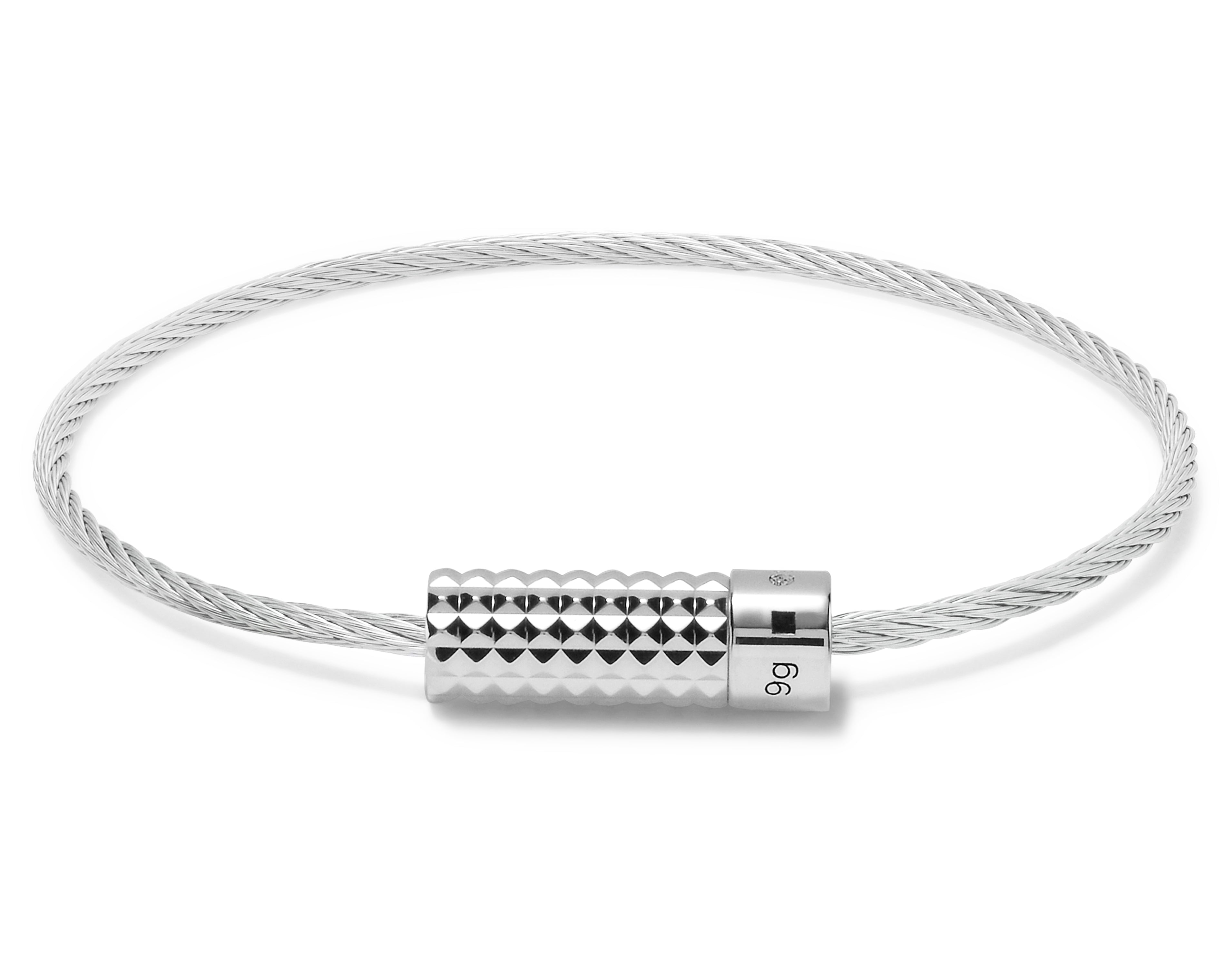 pyramid guilloche cable bracelet le 9g – le gramme
