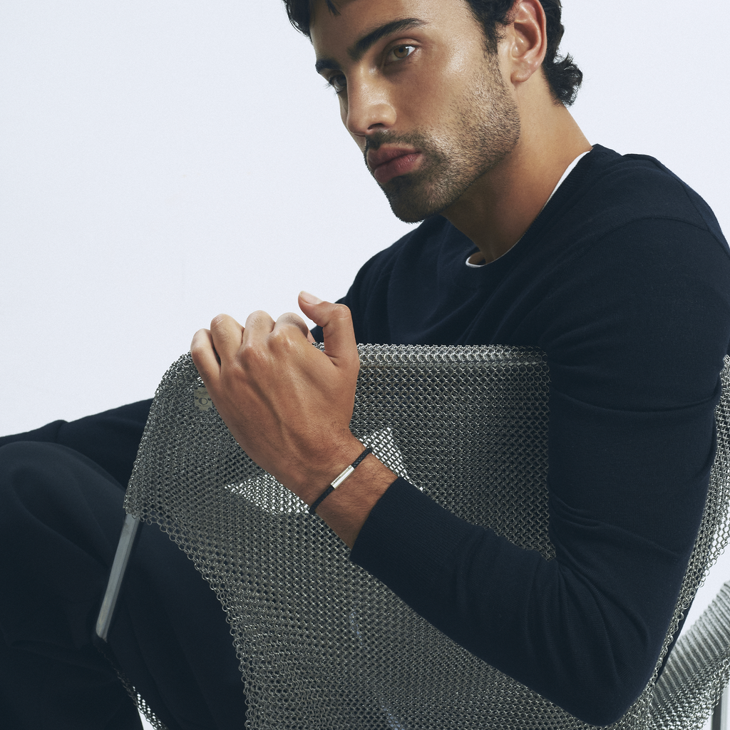 bracelet câble cuir le 7g